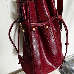Vintage Red Bucket Bag
